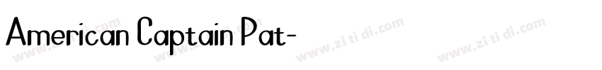 American Captain Pat字体转换